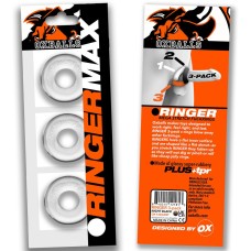 Fit Grips 2-Pack Ergo-Fit Cockrings Clear Clear