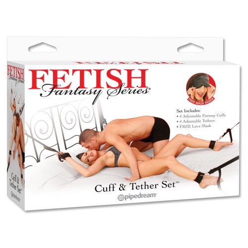 Fetish Fantasy Series Cuff and Tether Set Fetish Fantasy Series Cuff and Tether Set