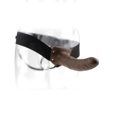 Fetish Fantasy Series 8 Inch Hollow Strap-on - Brown Fetish Fantasy Series 8 Inch Hollow Strap-on - Brown