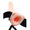 Fetish Fantasy Series 8-Inch Vibrating Hollow Strap-on - Flesh