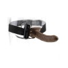 Fetish Fantasy Series 8-Inch Vibrating Hollow Strap-on - Brown