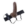 Fetish Fantasy Series 8-Inch Vibrating Hollow Strap-on - Brown