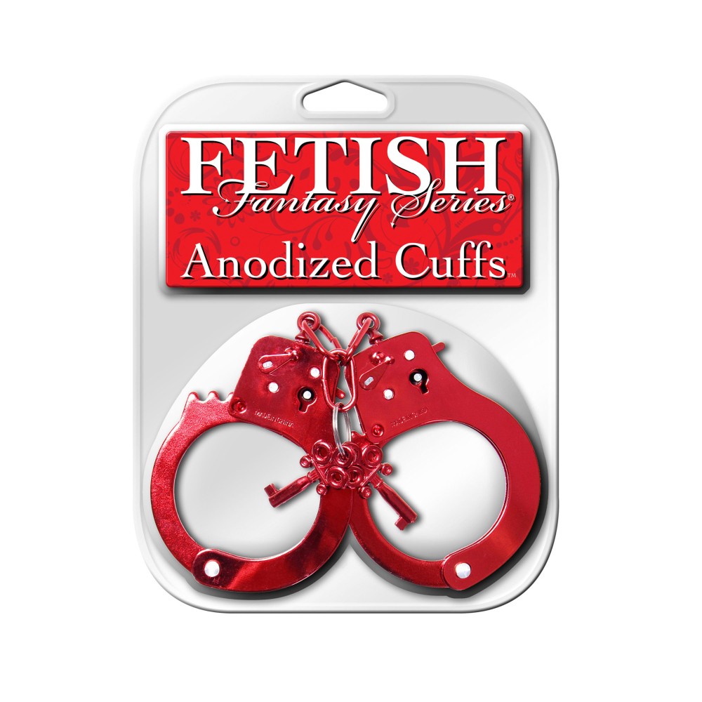 Fetish Fantasy Series Anodized Cuffs - Red