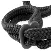 Fetish Fantasy Series Silk Rope Love Cuffs - Black