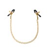 Fetish Fantasy Gold Chain Nipple Clamps - Gold
