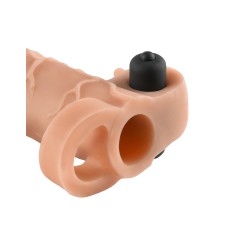 Fantasy X-Tensions Vibrating Real Feel 1-Inch Extension - Light Fantasy X-Tensions Vibrating Real Feel 1-Inch Extension - Light