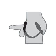 Anal Fantasy Collection Ass Kicker With Cockring - Black Anal Fantasy Collection Ass Kicker With Cockring - Black