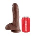 King Cock 8-Inch Cock With Balls - Brown King Cock 8-Inch Cock With Balls - Brown