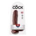 King Cock 8-Inch Cock With Balls - Brown King Cock 8-Inch Cock With Balls - Brown