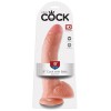 King Cock 9-Inch Cock With Balls - Flesh