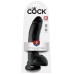 King Cock 9-Inch Cock With Balls - Black