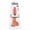 King Cock 10-Inch Cock With Balls - Flesh