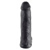 King Cock 12 Inch Cock With Balls - Black