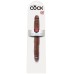 King Cock 12 Inch Slim Double Dildo - Brown