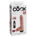 King Cock 8 Inch Squirting Cock With Balls - Light King Cock 8 Inch Squirting Cock With Balls - Light