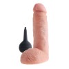 King Cock 8 Inch Squirting Cock With Balls - Light