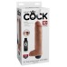 King Cock 10 Inch Squirting Cock With Balls - Light