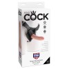 King Cock Strap on Harness With 6 Inch Cock - Light