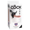 King Cock Strap on Harness With 8 Inch Cock - Flesh