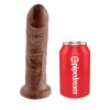King Cock Strap on Harness With 8 Inch Cock - Brown