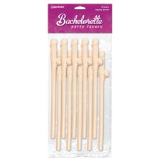 Bachelorette Party Favors - Dicky Sipping Straws - Light - 10 Piece Bachelorette Party Favors - Dicky Sipping Straws - Light - 10 Piece