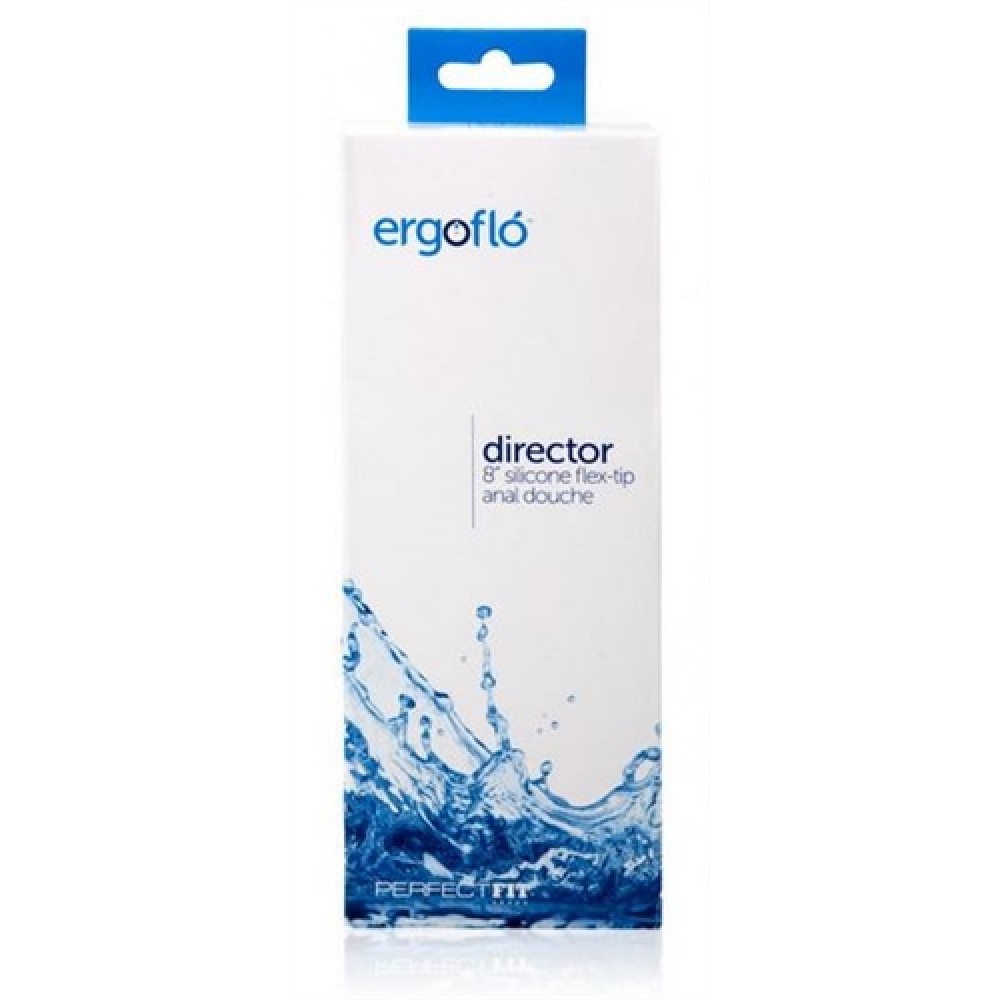 Ergoflo Director 8 Inch Silicone Flex - Tip Anal Douche