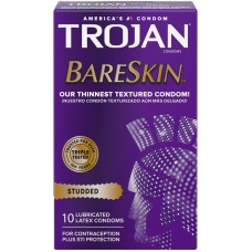 Trojan Studded Bareskin - 10 Pack Trojan Studded Bareskin - 10 Pack