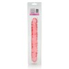 Translucence 12 Inches Veined Double Dong - Pink