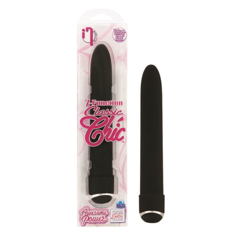7 Function Classic Chic 6 Inches Vibe - Black