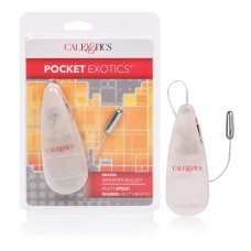 Pocket Exotics Heated Whisper Bullet - Clear Pocket Exotics Heated Whisper Bullet - Clear