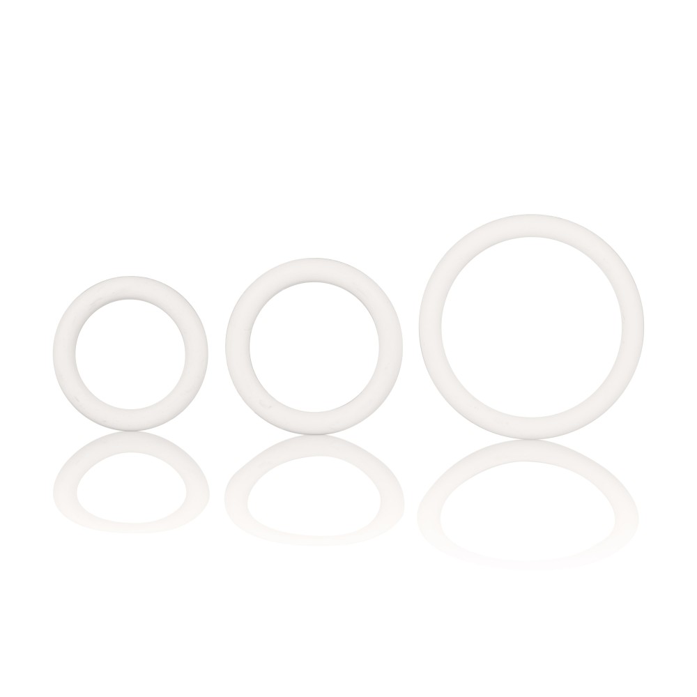 Rubber Ring 3 Piece Set - White Rubber Ring 3 Piece Set - White