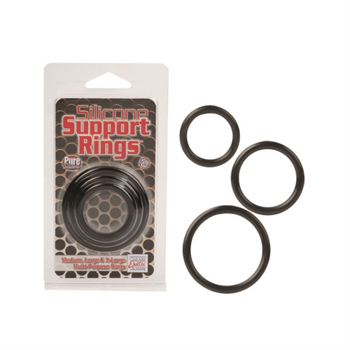 Silicone Support Rings - Black Silicone Support Rings - Black
