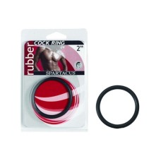 Rubber Cock Ring 2 Inches - Black
