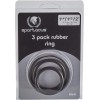 Rubber Cock Ring Set - Black Rubber Cock Ring Set - Black
