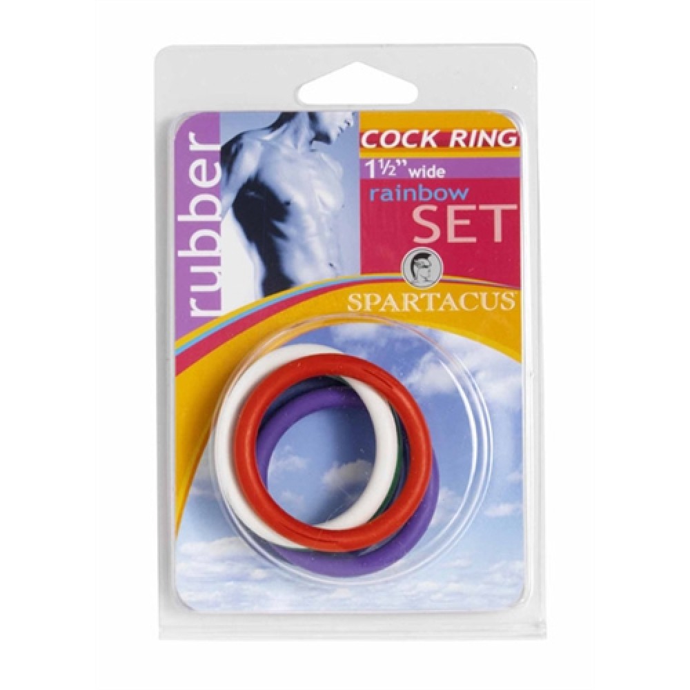 Rubber C-Ring Set - 1.5 Inches - Rainbow