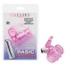 Basic Essentials Stretchy Vibrating Bunny Enhancer - Pink Rechargeable Basic Essentials Stretchy Vibrating Bunny Enhancer - Pink Rechargeable