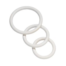 Nitrile Cock Ring Set - White