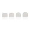 Compact Waterproof Personal Travel Massager With 4 Tips - White