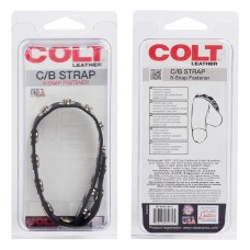 Colt 8 Snap Fastener Leather Strap - Black Colt 8 Snap Fastener Leather Strap - Black