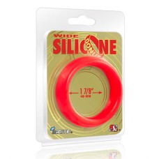Wide Silicone Donut - Red - 1.88-Inch Diameter