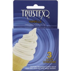 Trustex Flavored Lubricated Condoms - 3 Pack - Vanilla Trustex Flavored Lubricated Condoms - 3 Pack - Vanilla