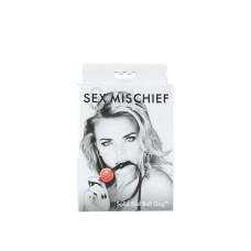 Sex and Mischief Solid Ball Gag - Red Sex and Mischief Solid Ball Gag - Red