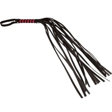Sex and Mischief Stripe Flogger - Red and Black Sex and Mischief Stripe Flogger - Red and Black