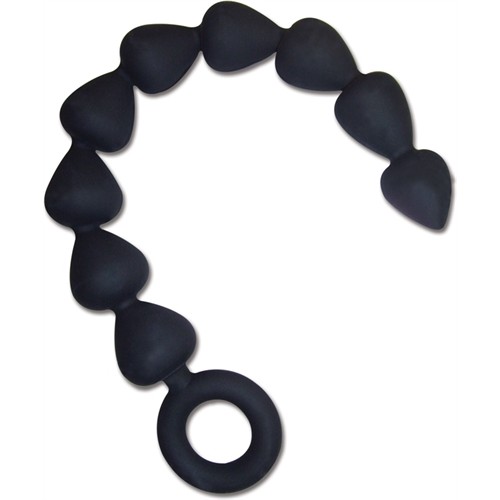 Sex and Mischief Silicone Anal Beads - Black Sex and Mischief Silicone Anal Beads - Black