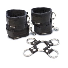 5 Piece Hog Tie and Cuff Set - Black 5 Piece Hog Tie and Cuff Set - Black