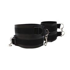 Thigh and Wrist Cuff Set - Black Thigh and Wrist Cuff Set - Black