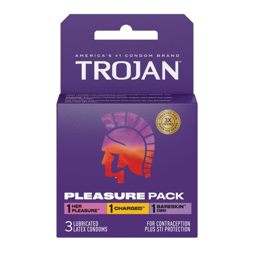 Trojan Pleasure Pack - 3 Pack Trojan Pleasure Pack - 3 Pack