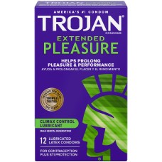 Trojan Pleasures Extended Pleasure - 12 Pack Trojan Pleasures Extended Pleasure - 12 Pack
