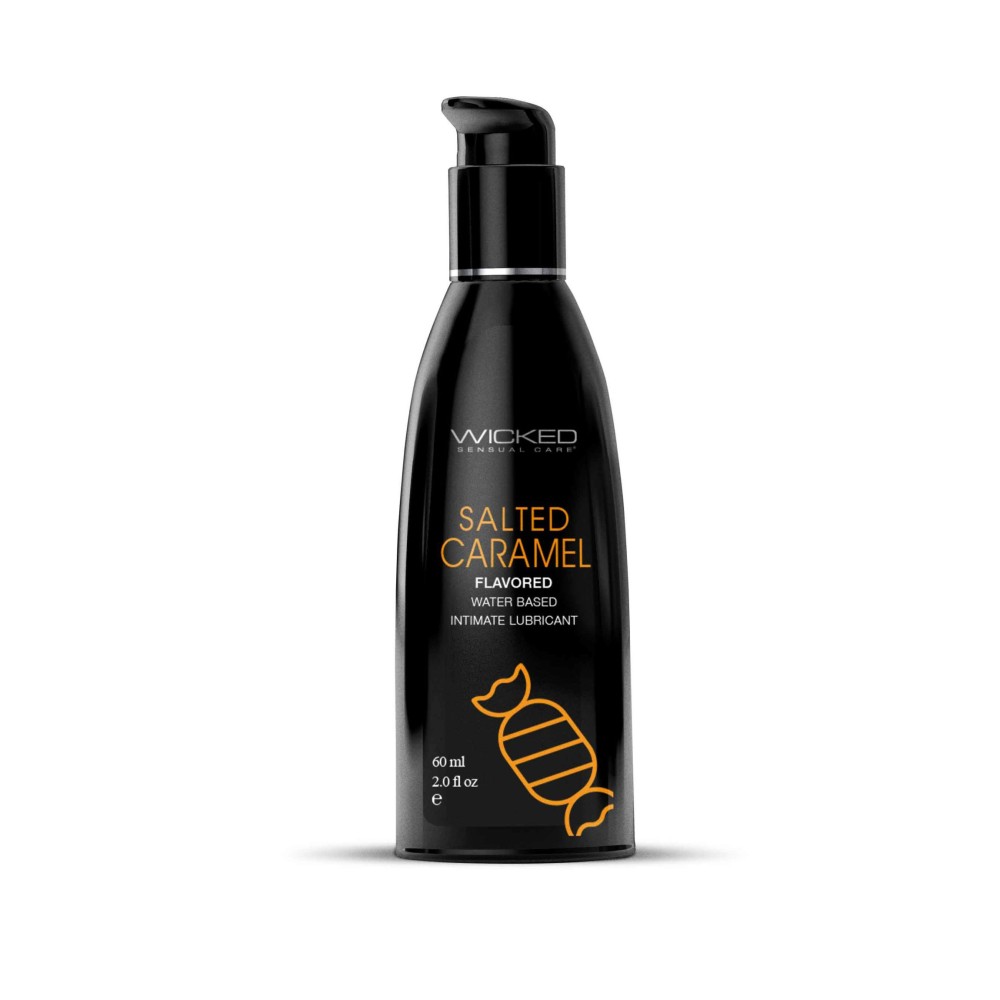 Aqua Salted Caramel Flavored Water Based Intimate Lubricant - 2 Fl. Oz.