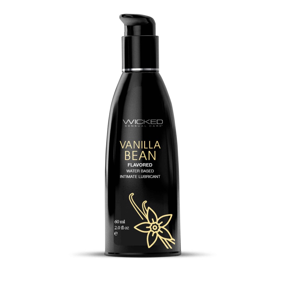 Aqua Vanilla Bean Flavored Water Based Intimate Lubricant - 2 Fl. Oz.